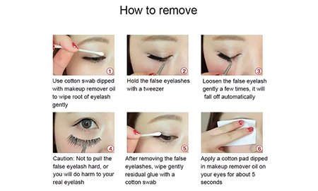 How to remove strip lashes?